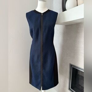 Elie Tahari snakeskin sheath dress.